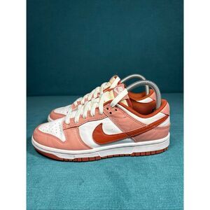 Nike Dunk Low Red Stardust Rugged Orange White Women’s Size 7 FQ8876-618